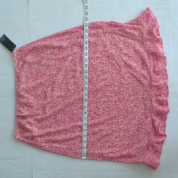 NWT Wild Fable Floral Ruffle Hem Midi Skirt LARGE Pink Dainty - Picture 13 of 14